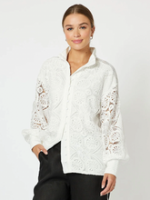 Load image into Gallery viewer, Hammock &amp; Vine Dusk Lace Shirt - White
