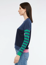 Load image into Gallery viewer, Zaket &amp; Plover Eclectic Intarsia Jumper - Denim
