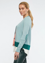 Load image into Gallery viewer, Zaket &amp; Plover Elbow Patch Cardi - Seashore
