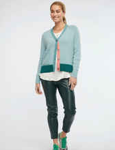 Load image into Gallery viewer, Zaket &amp; Plover Elbow Patch Cardi - Seashore
