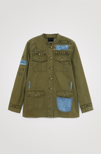 Load image into Gallery viewer, Desigual Cosmic Military Jacket Khaki
