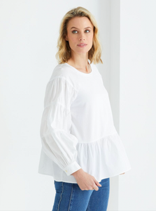 Marco Polo Contrast Top White