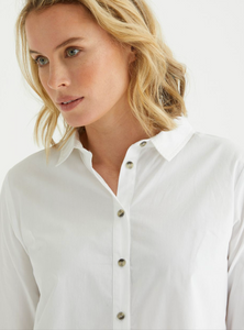 Marco Polo Longline Essential Shirt White