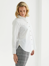 Load image into Gallery viewer, Marco Polo Longline Essential Shirt White
