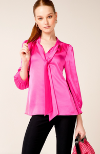 Sacha Drake Hatchie Blouse In Candy