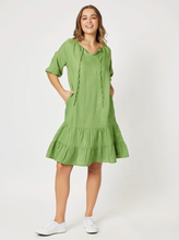 Load image into Gallery viewer, Gordon Smith Layered Frilled Hem Dress - Lawn

