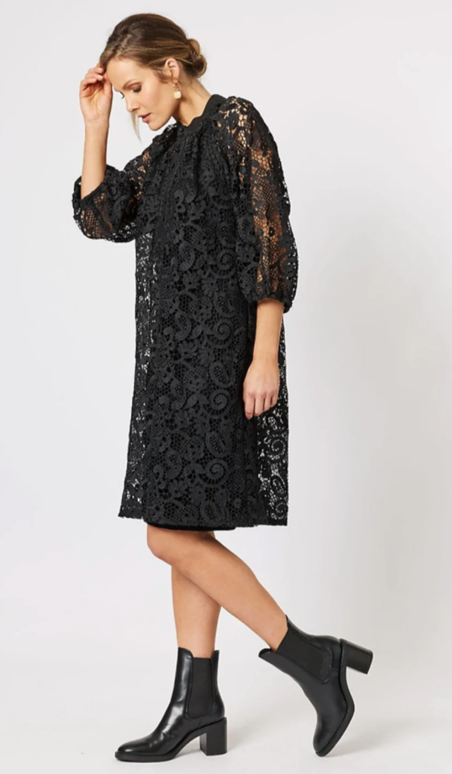 Hammock & Vine Brodie Lace Dress - Black